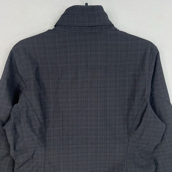 REI Jacket Womens Medium Gray Plaid Windproof Outdoor Hiking Elements Softshell - Picture 8 of 14